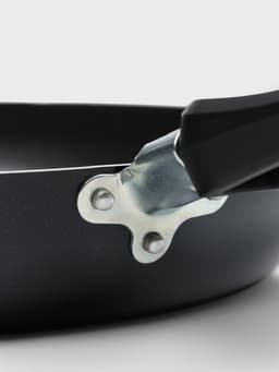 Сковорода Consul, d=26 см, пластиковая ручка, стеклянная крышка, антипригарное покрытие, алюминий, чёрная