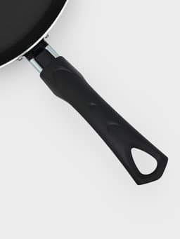 Сковорода Consul, d=28 см, пластиковая ручка, стеклянная крышка, антипригарное покрытие, алюминий, чёрная