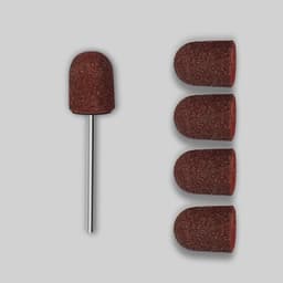 Набор для аппаратного маникюра и педикюра, основа, колпачки 5 шт., d=13×19 мм, абразивность 120
