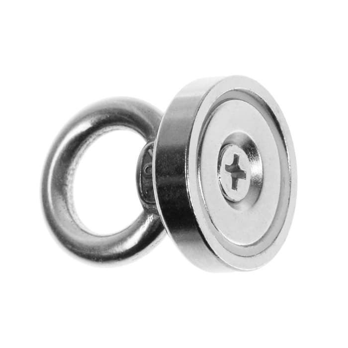 Магнит неодимовый Cartage с петлёй для авто, d=25 мм, сцепление 10 кг