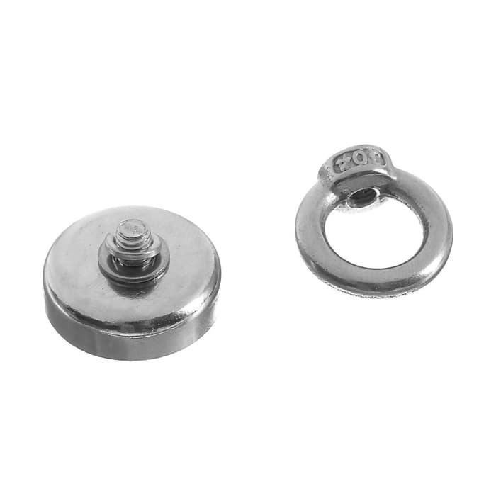 Магнит неодимовый Cartage с петлёй для авто, d=25 мм, сцепление 10 кг