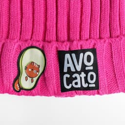 Шапка розовая Avocato, с помпоном