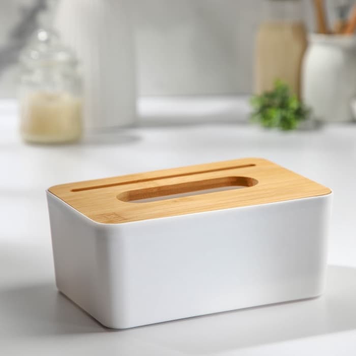 Салфетница Доляна «Мягкость», 19×13 см, пластик