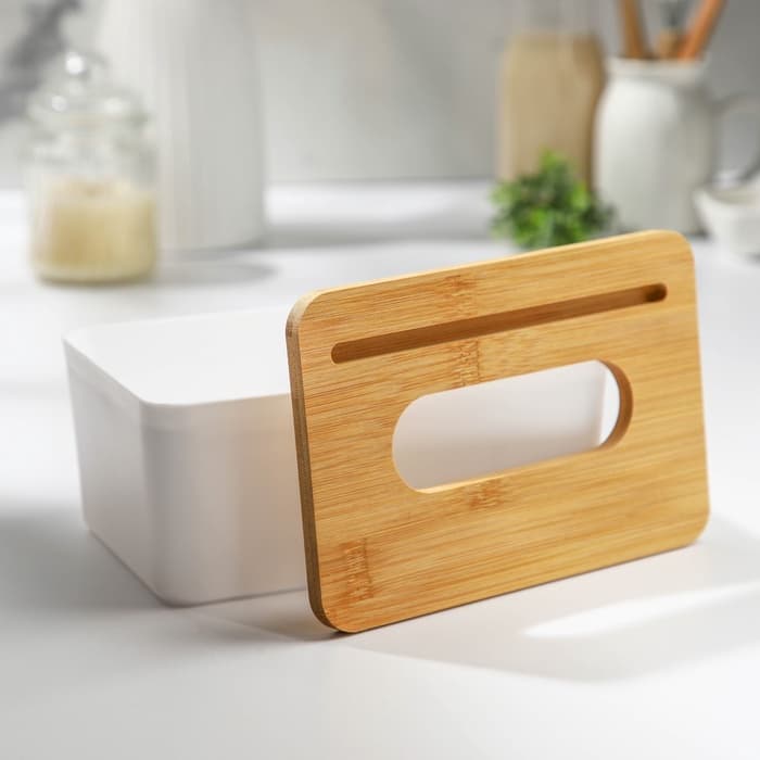 Салфетница Доляна «Мягкость», 19×13 см, пластик