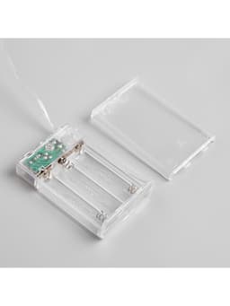 Гирлянда «Нить» 5 м, роса, IP20, зелёная нить, 50 LED, 2 режима, от батареек АА×3, свечение мульти