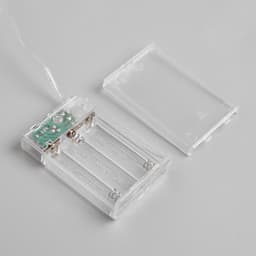 Гирлянда «Нить» 5 м, роса, IP20, серебристая нить, 100 LED, 2 режима, от батареек AAх3, свечение мульти