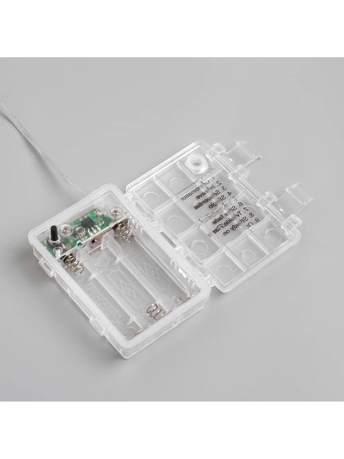 Гирлянда «Нить» 5 м, роса, IP65, серебристая нить, 50 LED, 8 режимов, от батареек АА×3, свечение белое