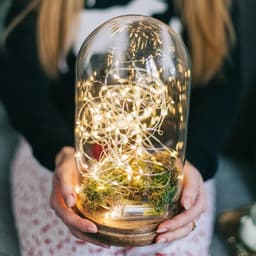 Гирлянда «Нить» 5 м, роса, IP65, серебристая нить, 50 LED, 8 режимов, от батареек АА×3, свечение тёплое белое