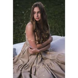 Гирлянда «Нить» 5 м, роса, IP65, серебристая нить, 50 LED, 8 режимов, от батареек АА×3, свечение тёплое белое