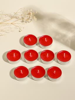 Набор свечей ароматических чайных «Земляника», 9 шт.