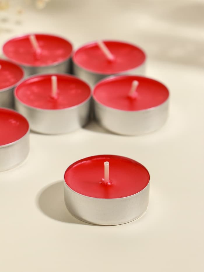 Набор свечей ароматических чайных «Земляника», 9 шт.