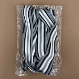 Тесьма трикотажная лампас 40 мм, 9±0.5 м, серая, чёрная, белая