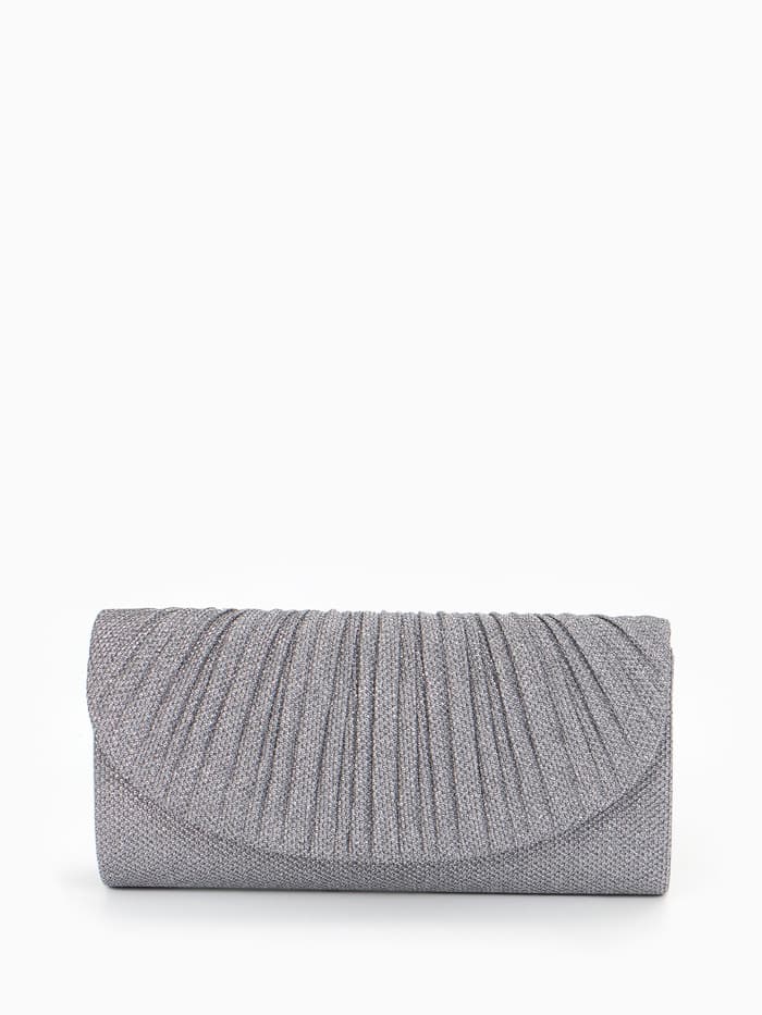 Сумка женская на магните, серебристая