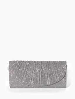 Сумка женская на магните, серебристая