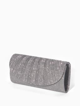 Сумка женская на магните, серебристая