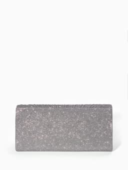 Сумка женская на магните, серебристая