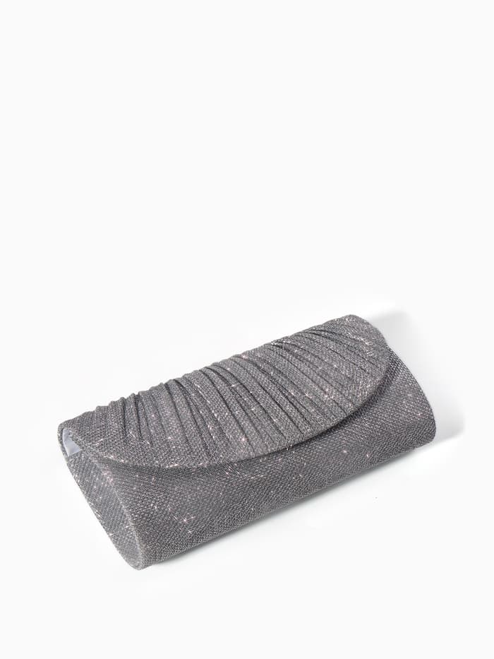 Сумка женская на магните, серебристая