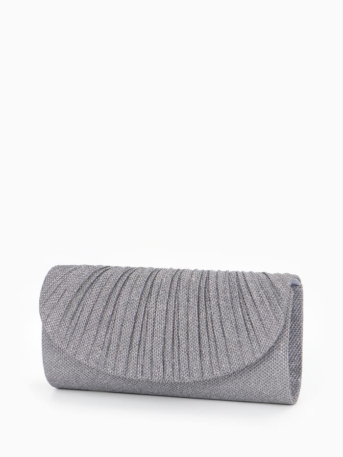 Сумка женская на магните, серебристая