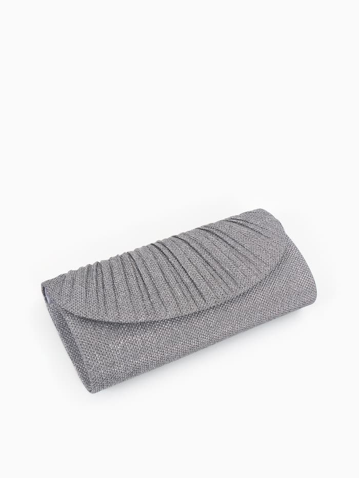 Сумка женская на магните, серебристая