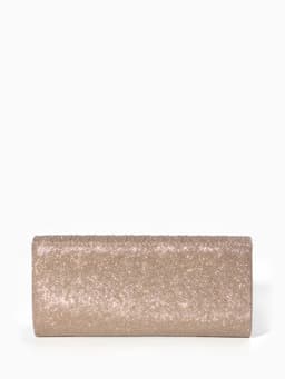 Сумка-клатч женская вечерняя на магните, на длинной цепочке, блестящая, золотистая