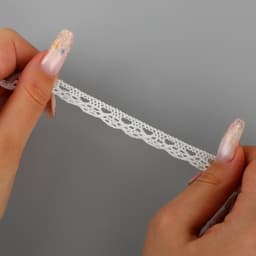 Тесьма вязаная, на резинке, 12 мм, 9±0.5 м, белая