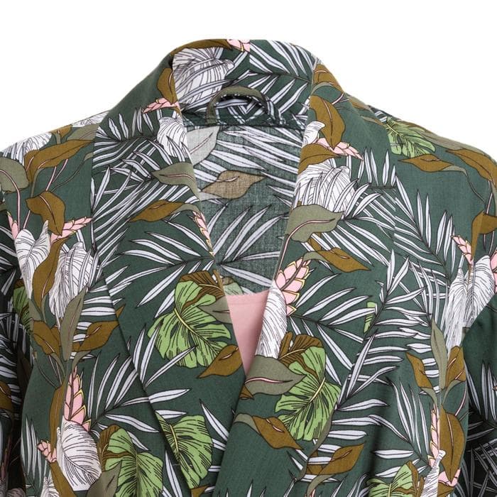 Комплект женский (халат, комбинация) KAFTAN, размер 40-42, зелёный, розовый