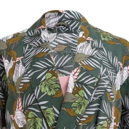 Комплект женский (халат, комбинация) KAFTAN, размер 40-42, зелёный, розовый