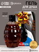 Гель для душа мужской «С 23 Февраля», 250 мл, пряный аромат, HARD LINE