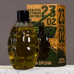 Гель для душа мужской «23 Февраля», 250 мл, аромат парфюма, HARD LINE