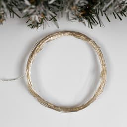 Гирлянда «Нить» 5 м роса, IP20, серебристая нить, 50 LED, свечение белое, USB