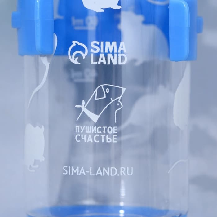 Поилка для грызунов 125 мл, 12.5×4.5 см, МИКС