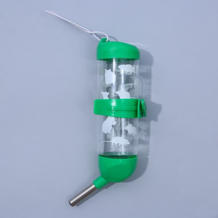 Поилка для грызунов 125 мл, 12.5×4.5 см, МИКС
