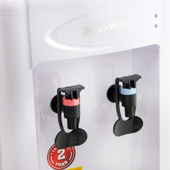 Кулер для воды AquaWork AW 0.7TDR, 700 Вт, охлаждение, нагрев, белый