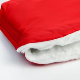 Варежки-муфты на ручку коляски, 2 шт., красные