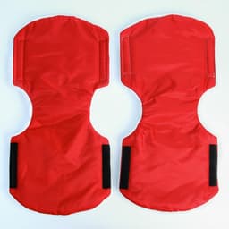 Варежки-муфты на ручку коляски, 2 шт., красные