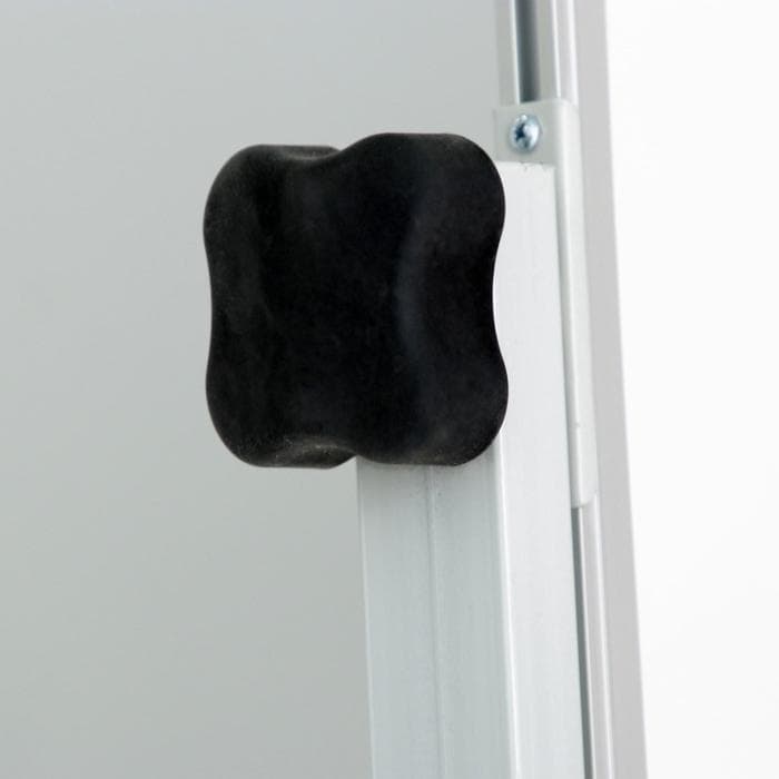 Доска двусторонняя, магнитно-маркерная/меловая, 100×120 см, в алюминиевой рамке, с полочкой