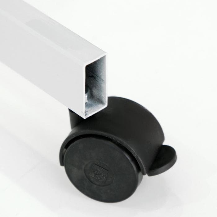 Доска двусторонняя, магнитно-маркерная/меловая, 100×150 см, поворотная на мобильном стенде, в алюминиевой рамке, с полочкой