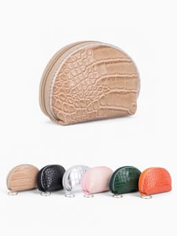 Кошелёк-монетница на молнии, 9.5×2×7 см, с текстурой, МИКС