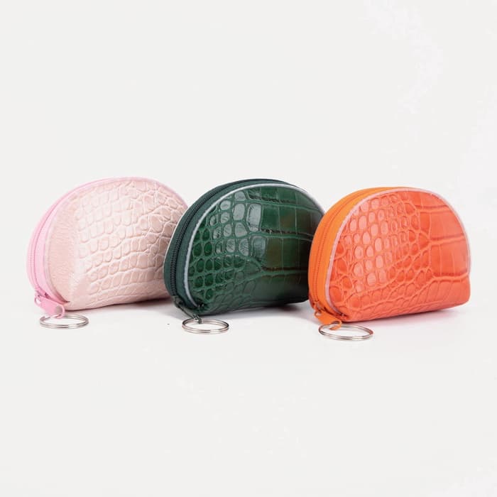 Кошелёк-монетница на молнии, 9.5×2×7 см, с текстурой, МИКС