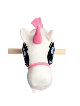 Мягкая игрушка ZABIAKA «Единорог-скакун», на палке, МИКС