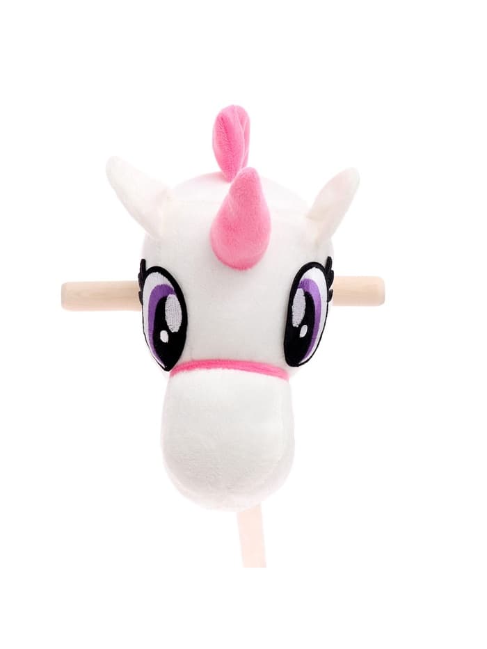 Мягкая игрушка ZABIAKA «Единорог-скакун», на палке, МИКС