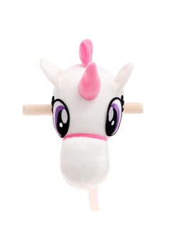 Мягкая игрушка ZABIAKA «Единорог-скакун», на палке, МИКС