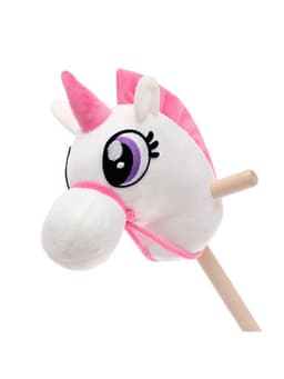 Мягкая игрушка ZABIAKA «Единорог-скакун», на палке, МИКС