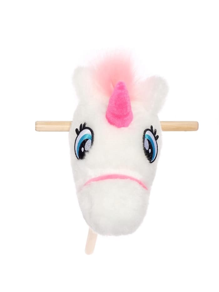 Мягкая игрушка ZABIAKA «Единорог-скакун», на палке, МИКС