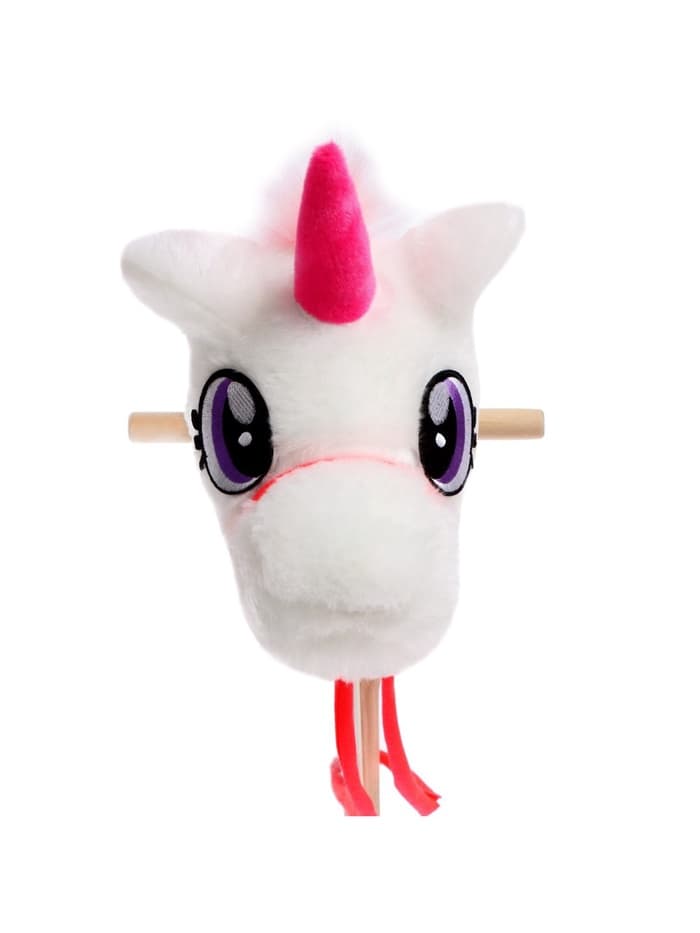 Мягкая игрушка ZABIAKA «Единорог-скакун», на палке, МИКС