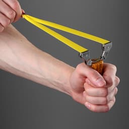 Рогатка «Дерево», пластик, коричневая