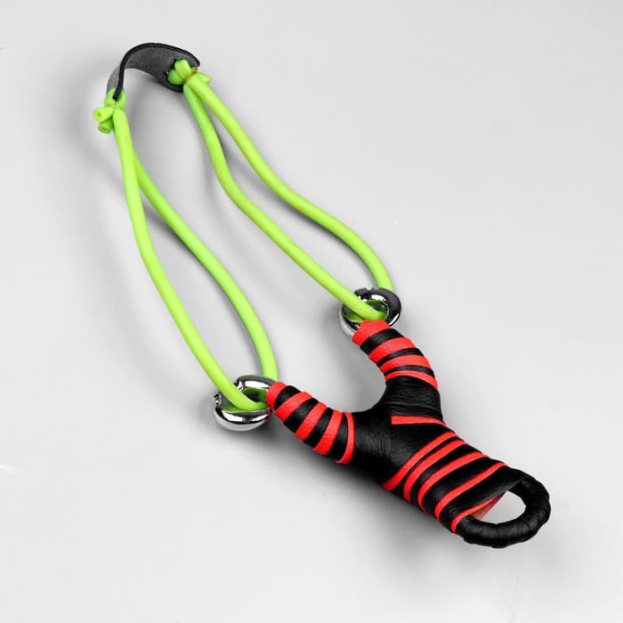 Рогатка металлическая «Ниндзя» в кожаной оплётке, микс