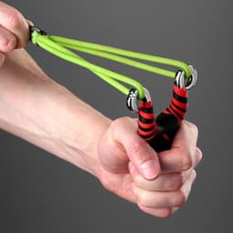 Рогатка металлическая «Ниндзя» в кожаной оплётке, микс