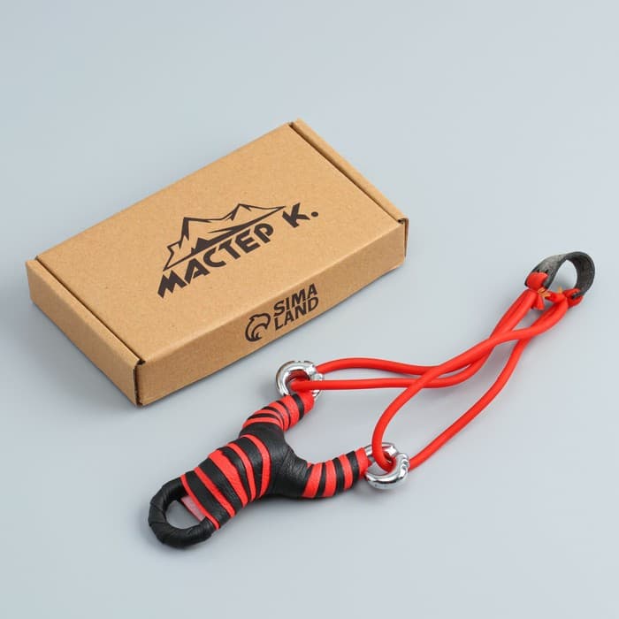 Рогатка металлическая «Ниндзя» в кожаной оплётке, микс