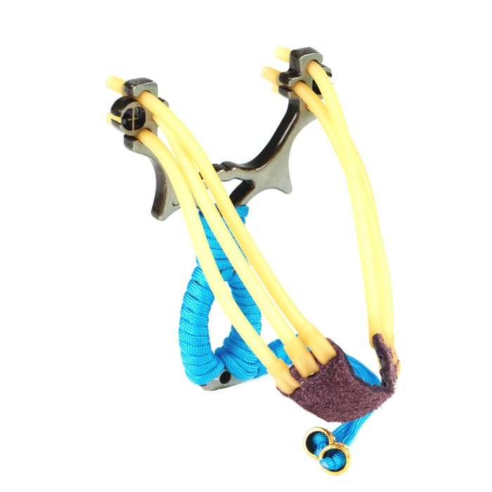 Рогатка металлическая «Молния» в текстильной оплётке, микс